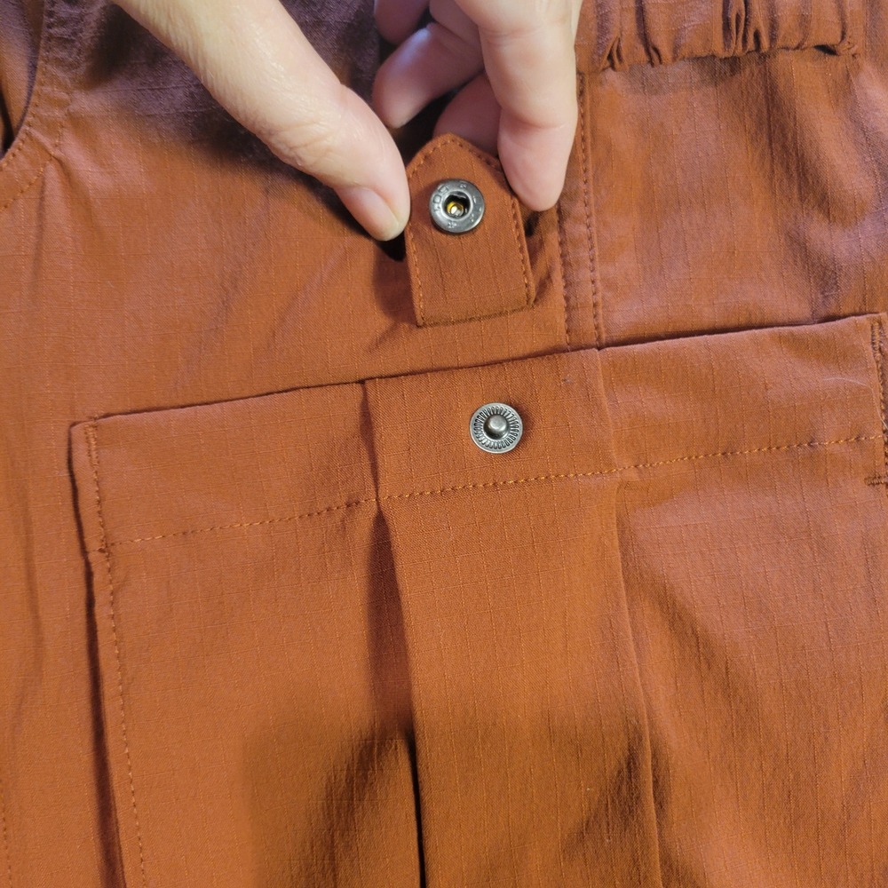 Duluth Trading Co Womens Utility Vest Rust Orange Ripstop Fishing Hiking Small - Picture 9 of 11